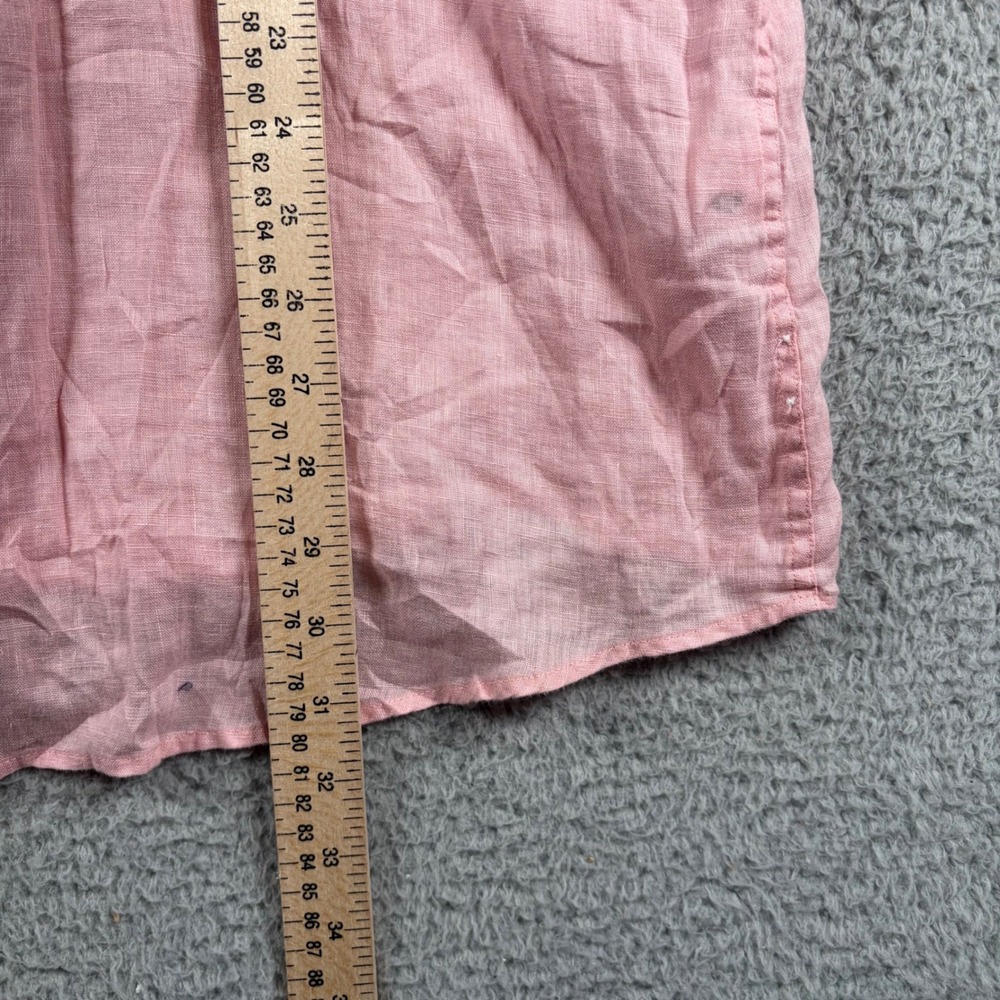 Club Room Luxury Linen Shirt Mens XL Pink Long Sleeve Button Down 100% Linen - Picture 4 of 6